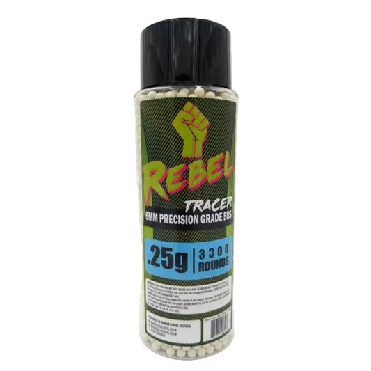 Rebel Precision 6mm Tracer BBs - 3300 Green
